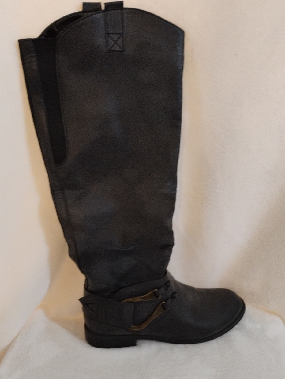 Mossimo Supply Co. Tall Ankle Boots Pull-On Black Size 6